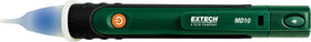Extech MD10 tip close-up showing blue detection LED and precise sensing benefit