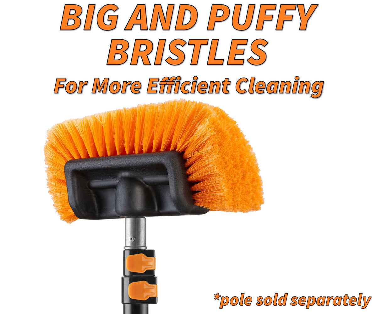 EXTEND-A-REACH close-up of ultra-soft bristles highlighting texture and safe cleaning performance