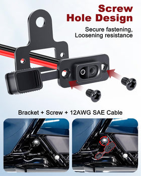 EXTRACTME cable holder closeup showing tidy wire storage and safety benefit