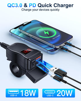 EXTRACTME close-up voltmeter display monitoring battery health while riding