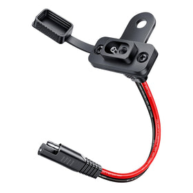 EXTRACTME front mount overview showing neat external charging access benefit