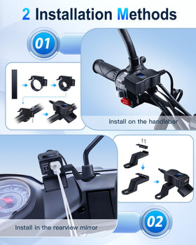 EXTRACTME mounted on handlebar demonstrating secure installation and easy access