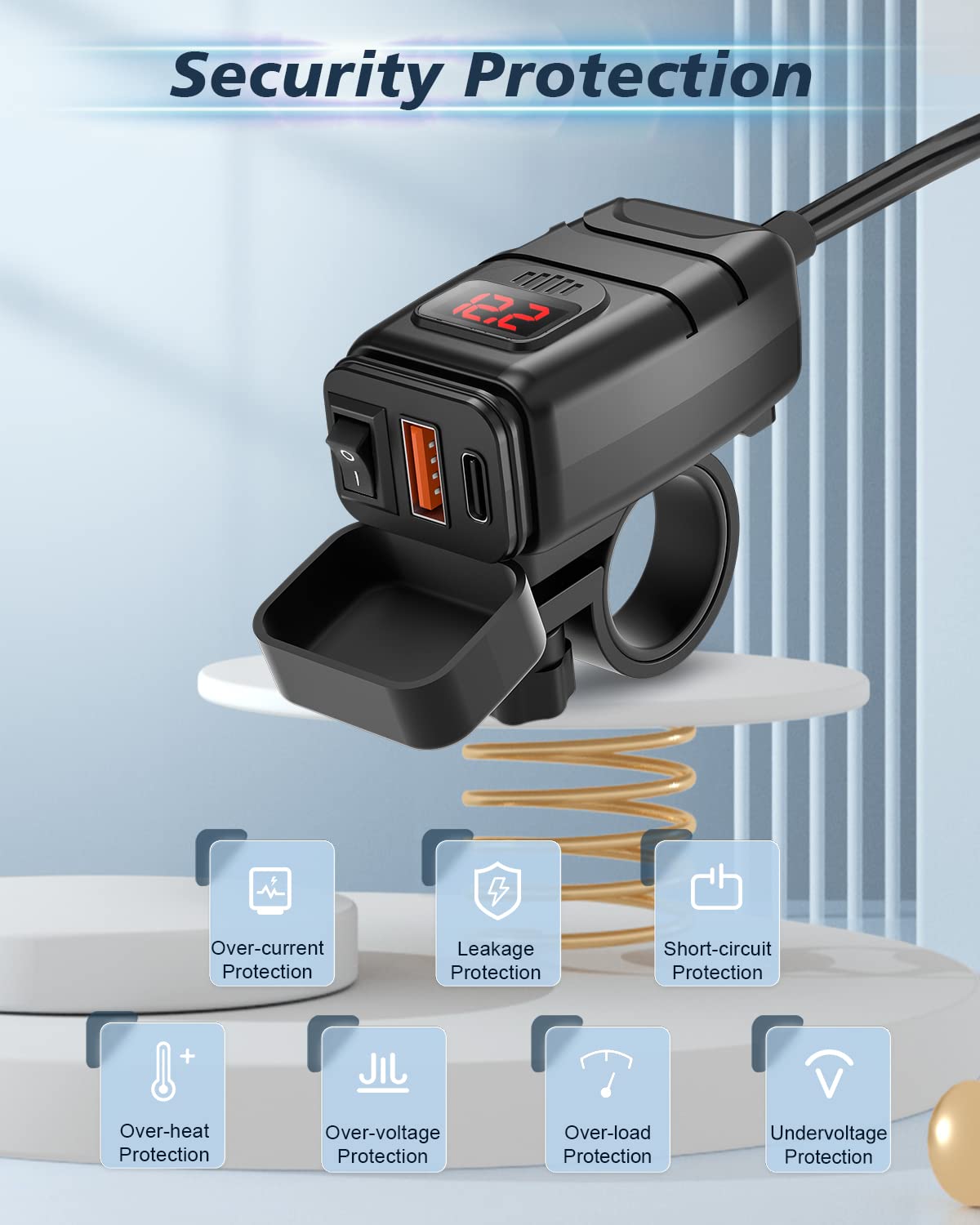 EXTRACTME powering phone and GPS on motorcycle for navigation convenience