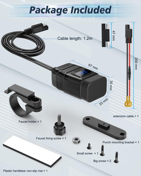 EXTRACTME installed on touring bike with phone mounted, reliable power for navigation benefit