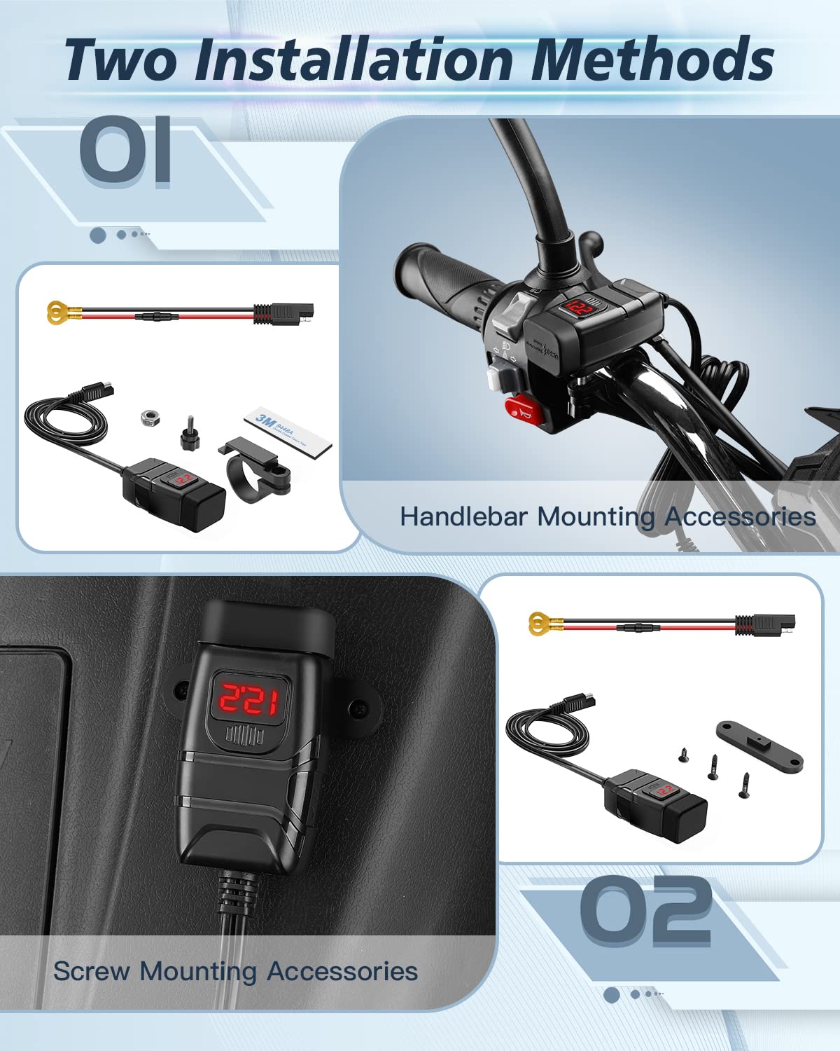 EXTRACTME SAE harness with 10A fuse ready for direct battery connection safety