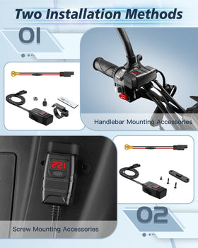 EXTRACTME SAE harness with 10A fuse ready for direct battery connection safety