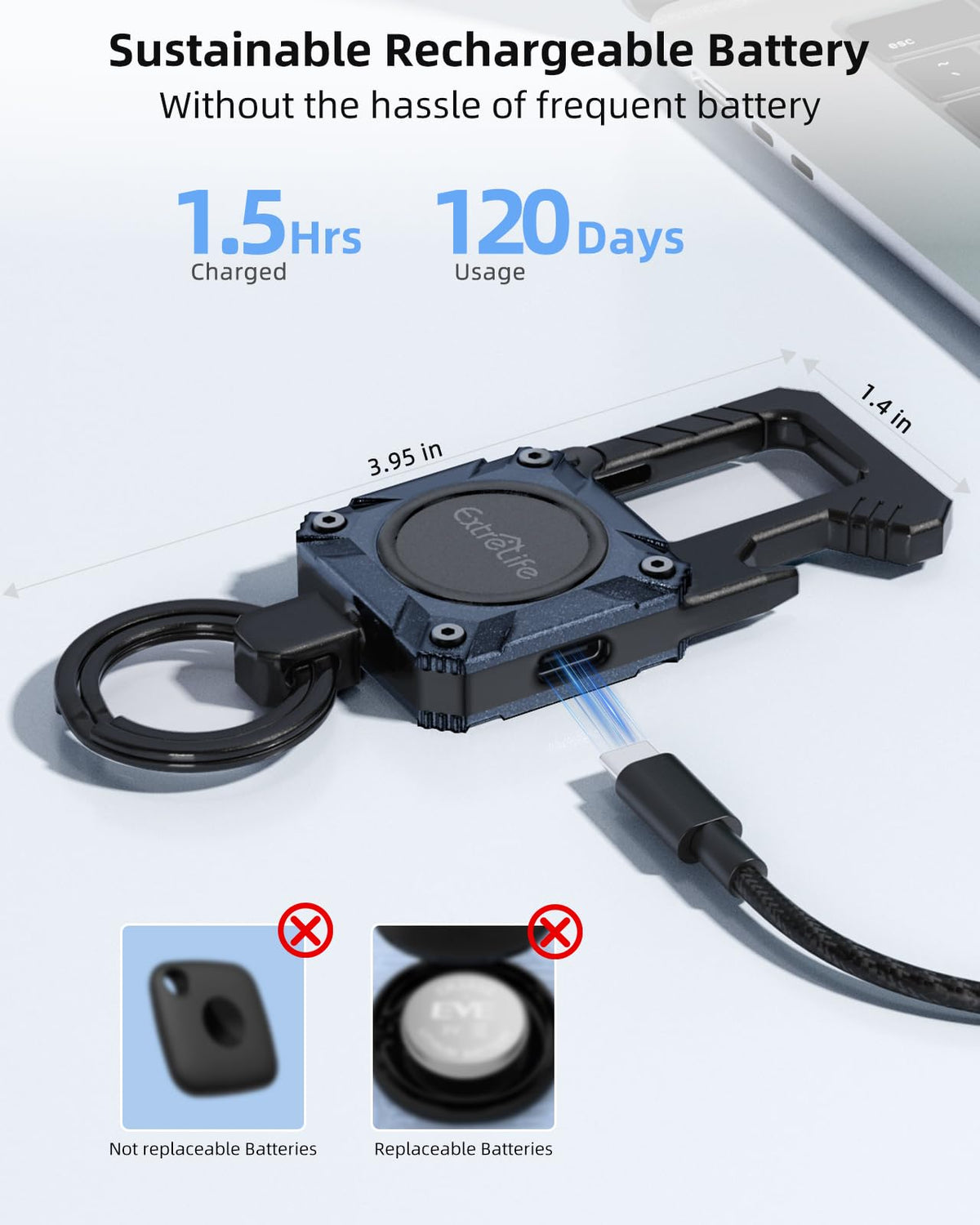 ExtreLife built-in bottle opener in use illustrating convenient utility