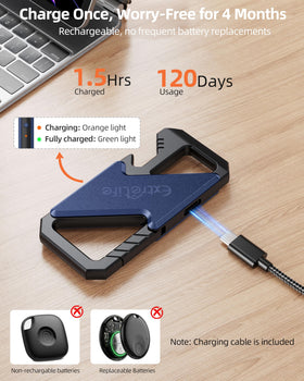 ExtreLife charging USB‑C port and LED indicating straightforward recharging