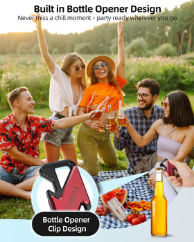 ExtreLife keychain used as bottle opener for instant convenience outdoors