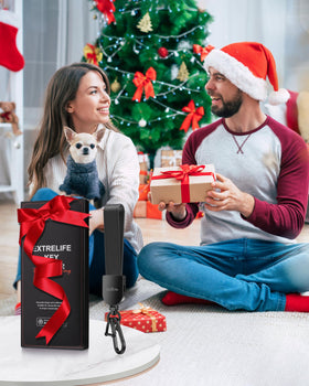 ExtreLife keychain in gift box highlighting ready-to-give presentation