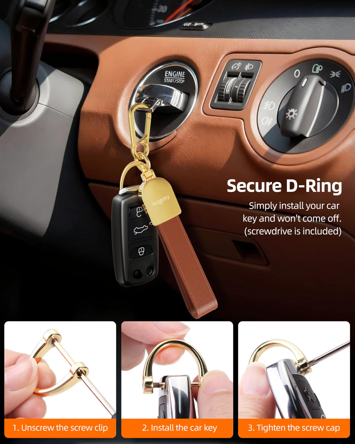 ExtreLife keychain emitting sound while locating keys showing loud 100dB alert benefit