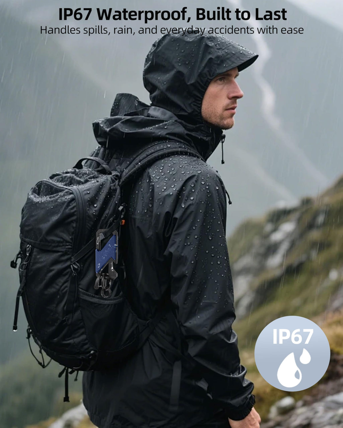 ExtreLife under water splash showing IP67 protection for peace of mind