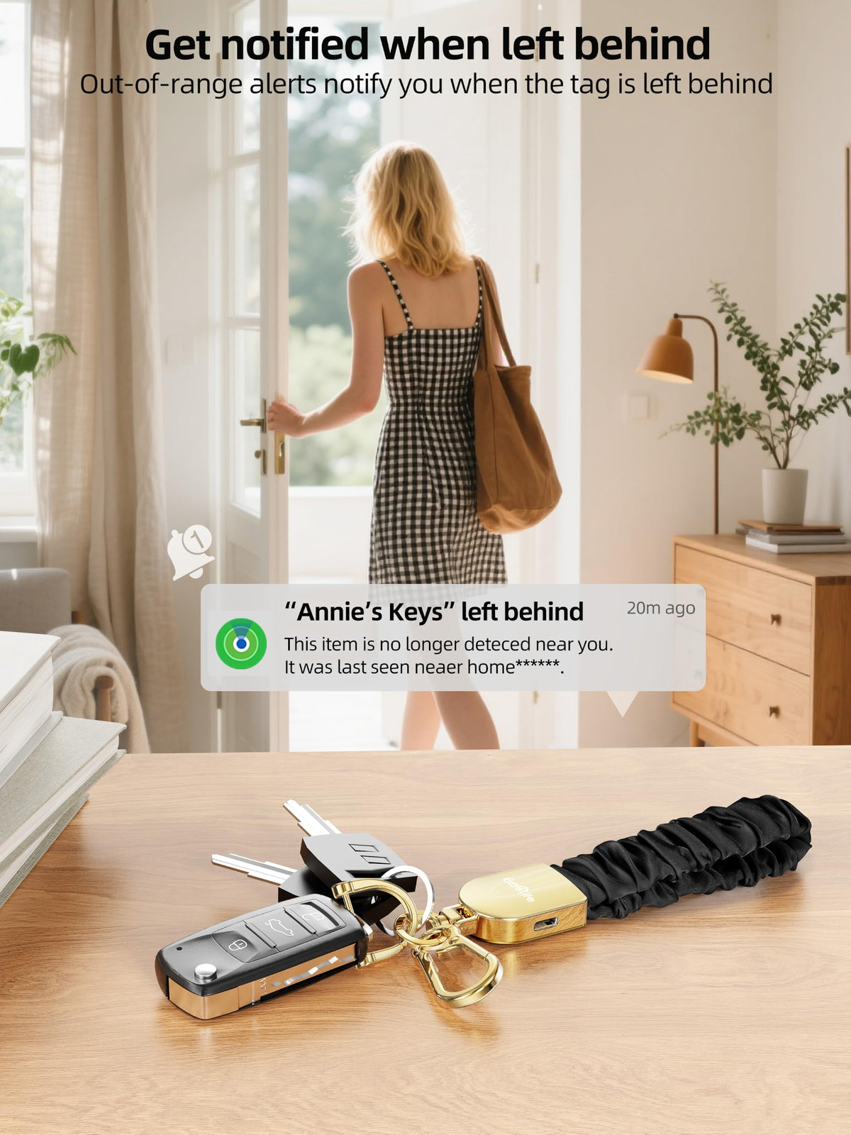ExtreLife wristlet worn on wrist to show size and hands-free convenience