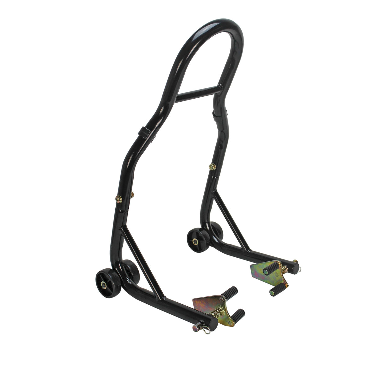 Extreme Max front lift stand front view showing stable base and fork support benefit