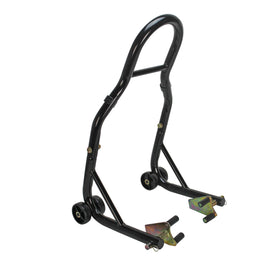 Extreme Max front lift stand front view showing stable base and fork support benefit