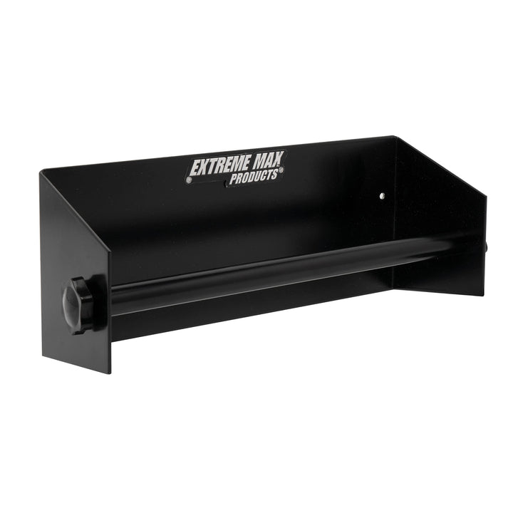Extreme Max front view showing black wall-mount holder and easy access benefit