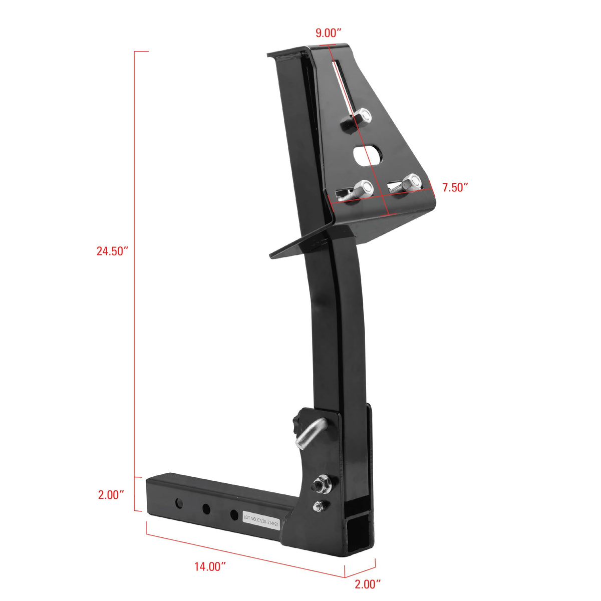 Extreme Max mounting plate with included M12 lug bolts for versatile fit