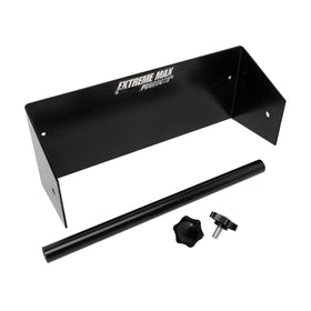 Extreme Max holder installed inside an enclosed trailer for organized storage