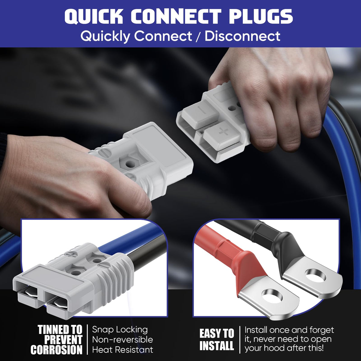 ExtreSpo clamp closeup with serrated teeth delivering secure battery contact
