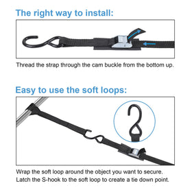 EXVITAL S-hook close-up on anchor point, fast attachment benefit