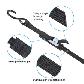 EXVITAL straps securing an ATV on a trailer, stable transport benefit