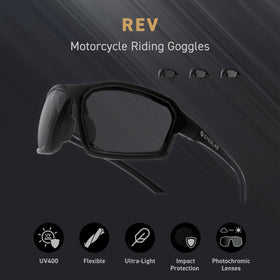 EYEGLAD REV held in hand for size comparison and lightweight comfort benefit