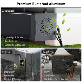 EyGde vent hole detail with rubber buffer preventing odor and rattle