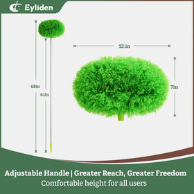 Eyliden microfiber close-up showing dense fibers for superior dust pickup and gentle care