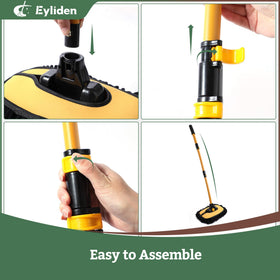 Eyliden detachable microfiber head in a washing machine showing easy machine-washable care