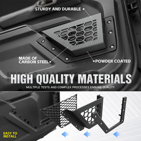 EYOUHZ installed on Bronco door showing accessible storage while preserving legroom