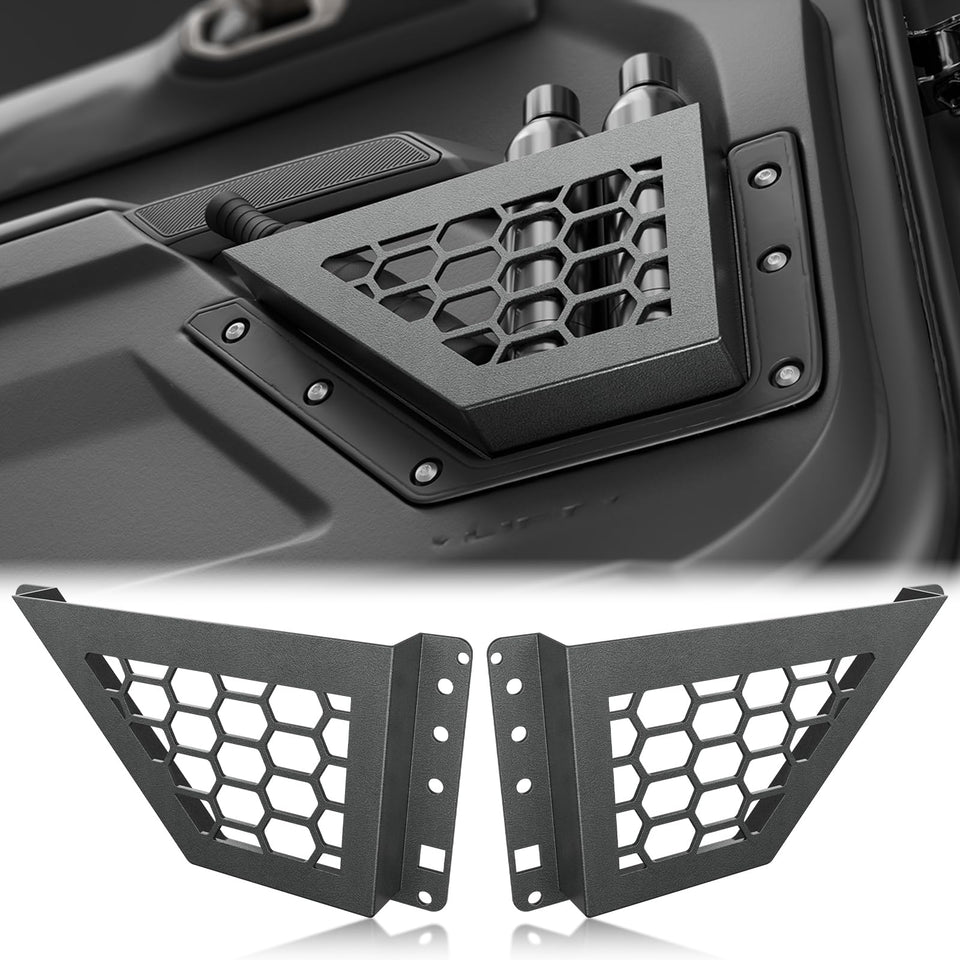 EYOUHZ front view of door storage pockets showing fit and extra storage