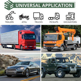 EYPINS in-use on truck front and rear showing increased vehicle visibility benefit