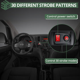 EYPINS wiring options showing battery and cigarette-lighter connections benefit