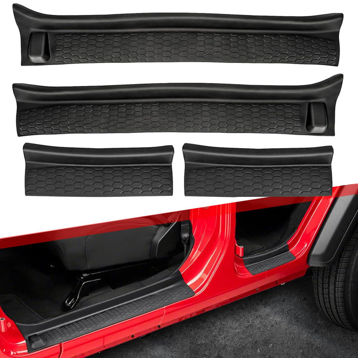 Eytool front sill protector close-up showing fit and protection benefit
