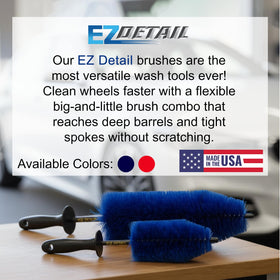 EZ Detail bristle close-up showing soft non-scratch fibers