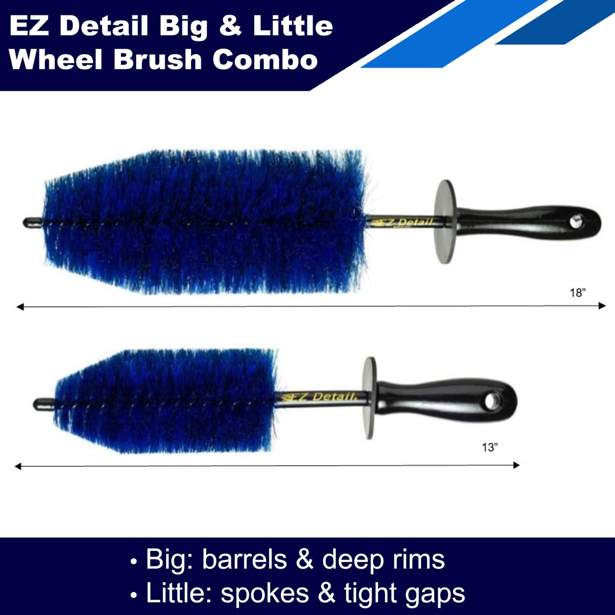 EZ Detail ergonomic handle close-up for comfortable control