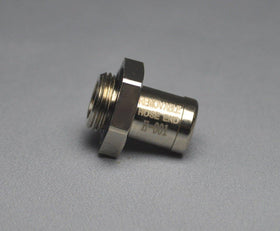 EZ Oil Drain Valve attached with hose draining oil cleanly into a catch pan for no-spill changes