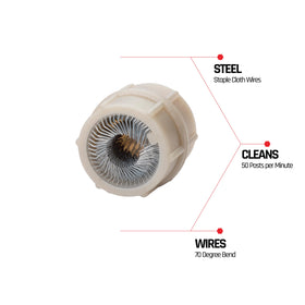 EZ RED close-up of open center illustrating stud clearance and precise contact cleaning