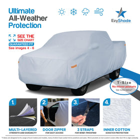 EzyShade close-up of 10-layer fabric highlighting waterproof durability