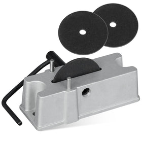 EZAPEX front view of filer showing compact aluminum body and handle for precise control