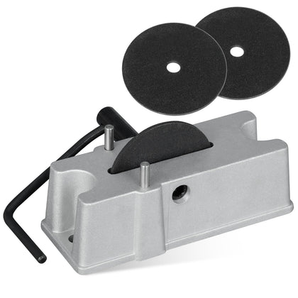 EZAPEX front view of filer showing compact aluminum body and handle for precise control