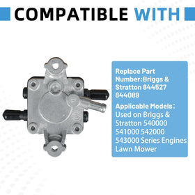 EZAPEX fuel pump installed in lawn mower demonstrating reliable fuel delivery