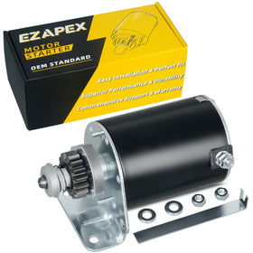EZAPEX starter front view showing durable housing and clear mounting points for reliable replacement