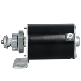 EZAPEX starter motor next to ruler for scale, easy verification of size