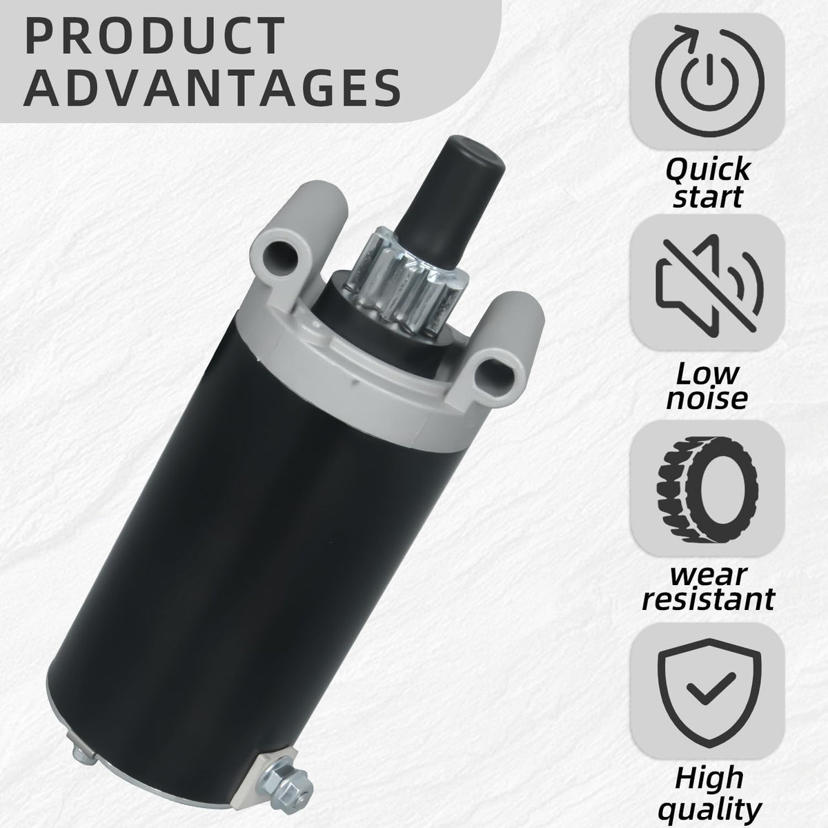 EZAPEX starter mounting points clearly visible to ensure easy fit