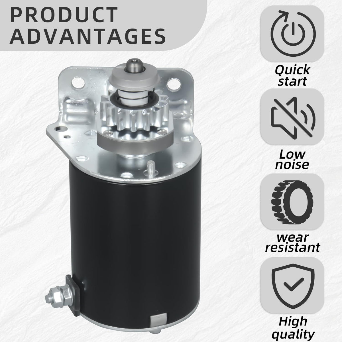 EZAPEX starter terminal detail showing heavy-duty electrical connections for steady power transfer