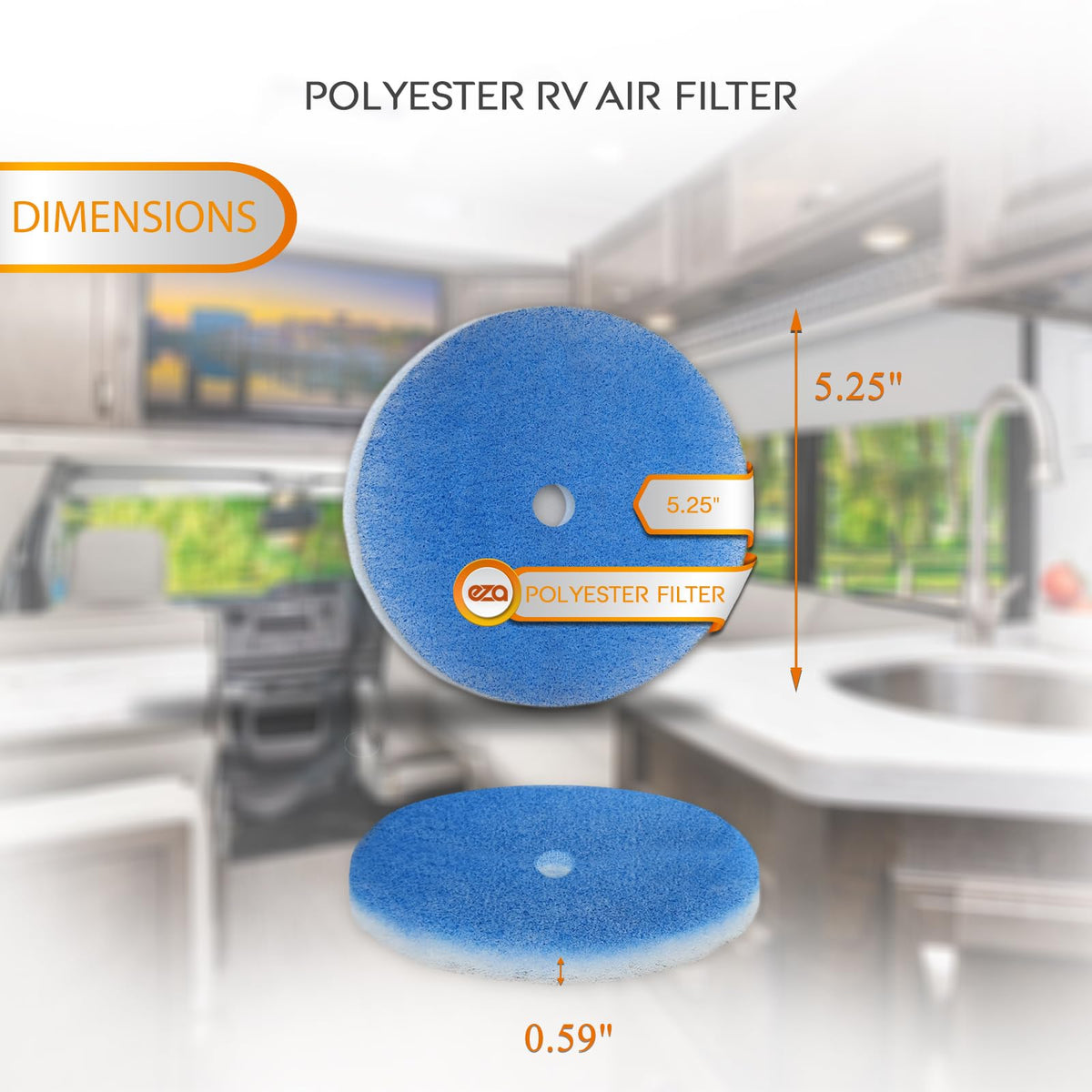 ezatrading installed in RV ceiling vent demonstrates immediate cleanliness