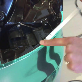 Sealed wheelwell with EZAUTO WRAP 8914ES protecting wrap edges from dirt