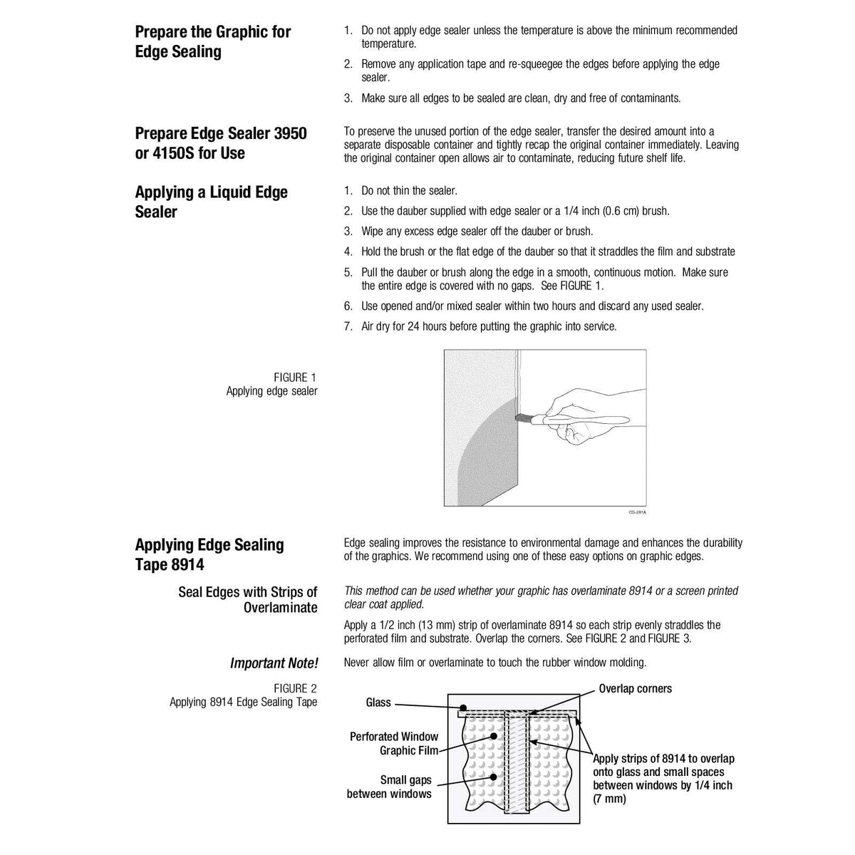Half-inch width of EZAUTO WRAP 8914ES beside ruler showing precise coverage