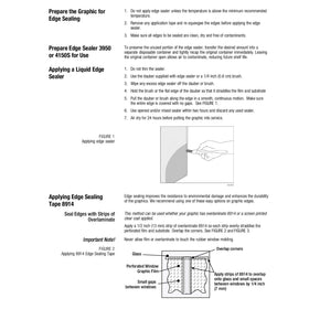 Half-inch width of EZAUTO WRAP 8914ES beside ruler showing precise coverage